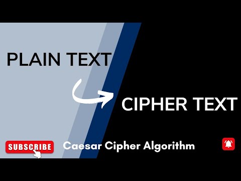 Caesar Cipher Encryption Technique With Example | Cyber Security | Cipher Text | Plain Text |Encrypt
