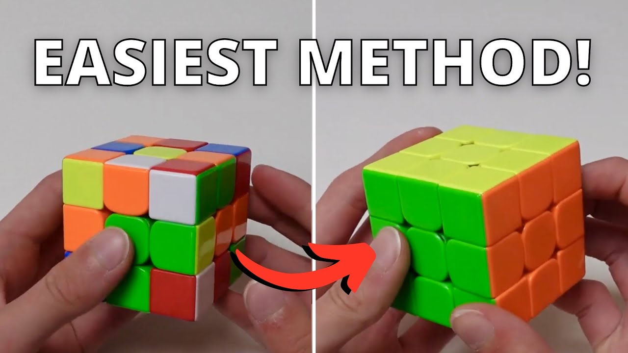 Easiest 3x3 Rubik's Cube Solution for Beginners 🧩