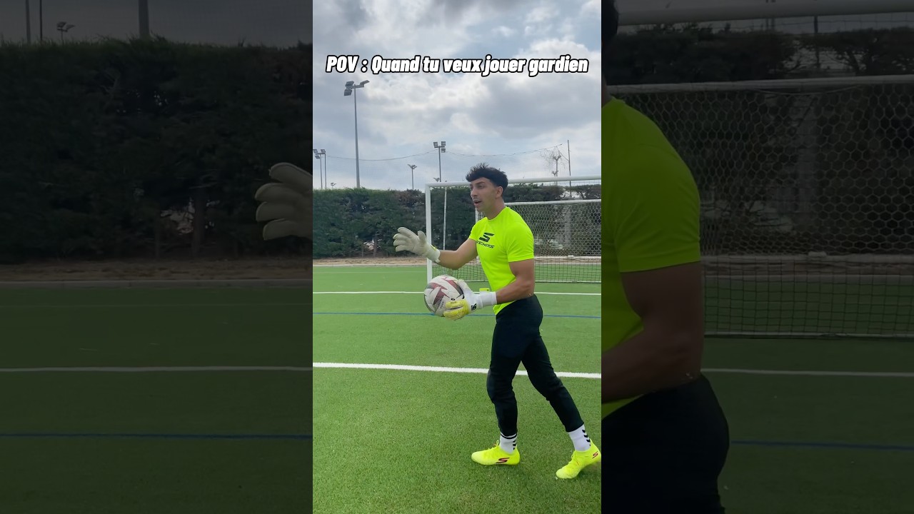 Les défis du gardien de but en football ⚽ #shorts