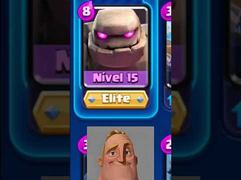 sneaky golem in pocket level 15 arena 2 😈 #clashroyale