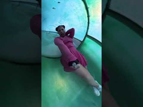 She Almost Had To Be SAVED On This WATER SLIDE! #shorts