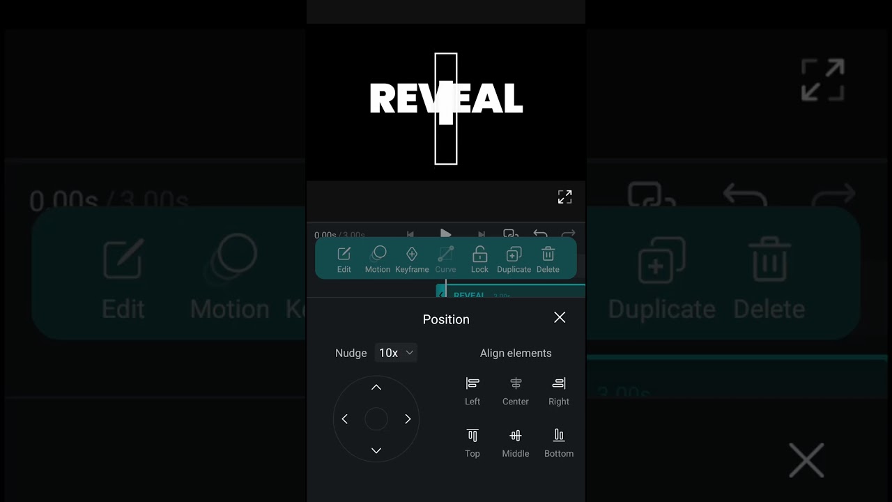Reveal Text Animation In Vn Video Editor (tutorial)