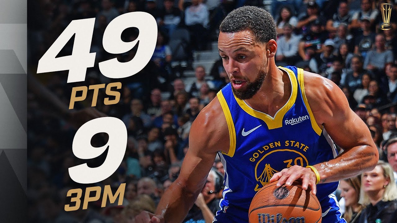 Steph Curry's Explosive 49-Point Night Leads Warriors to Narrow Win vs Spurs π