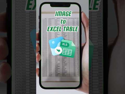 Convert Image to Excel Table in Seconds! 🔥 Easy Trick You Must Try #excel