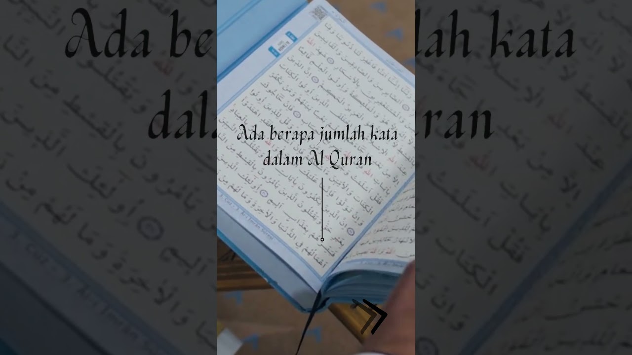 Jumlah Kata dalam Al Quran π