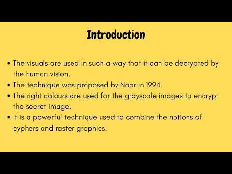 A short Video on visual cryptography by Online Assignment Expert