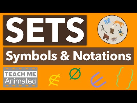 Sets & Symbols in Math | Roster Method + Set-Builder Notation [Animated] - Pre-Algebra