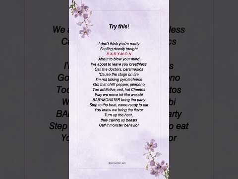 Are you a fast rapper?🤔 #hotsauce #babymonster #ahyeon #asa #chiquita #rap #jensetter_iam #shorts