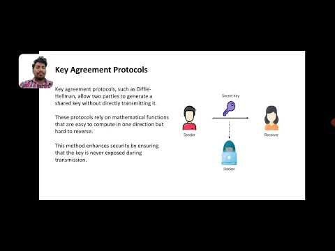 Symmetric key distribution in cryptography #vtu