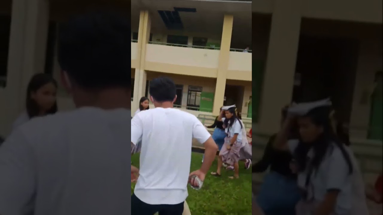 Philippines earthquake: School students run from buildings during a 6.0 magnitude quake