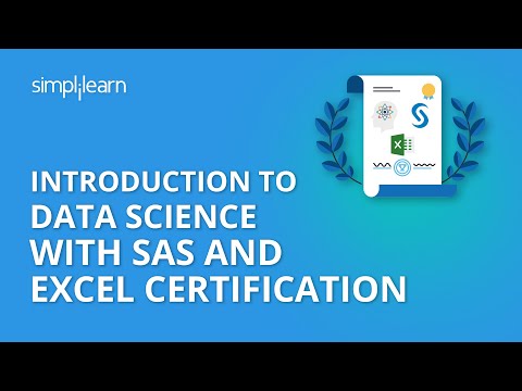 Introduction To Data Science with SAS and Excel Certification | Simplilearn