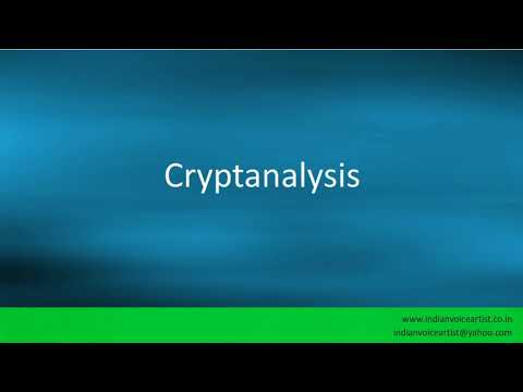 Pronunciation of the word(s) "Cryptanalysis".