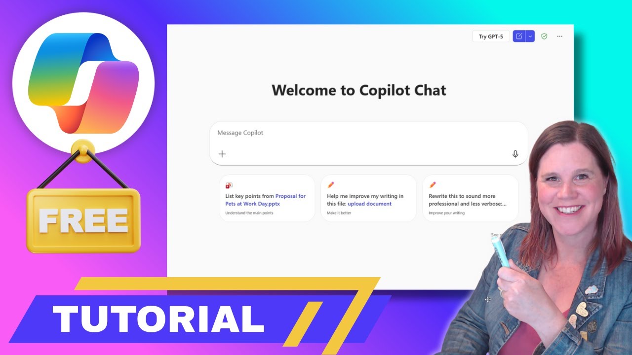 Free Microsoft 365 Copilot Chat Tutorial 📚