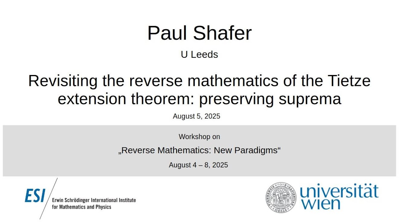 Exploring Reverse Mathematics and the Tietze Extension Theorem 🧠
