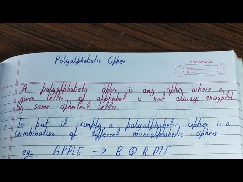 Polyalphabetic cipher|polyalphabetic cipher example|Polyalphabetic substitution cipher