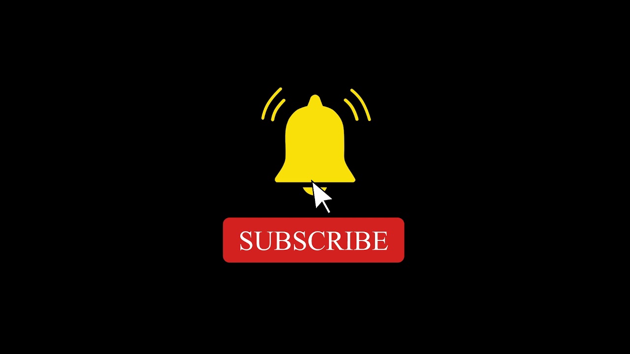 Free download |Youtube Animated Green screen Subscribe button with bell icon