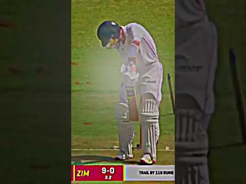 Zia Ul Rahman Bold Wicket Vs Zimbabwe Test Match highlights Today #afghanistan #crick #viralvideo