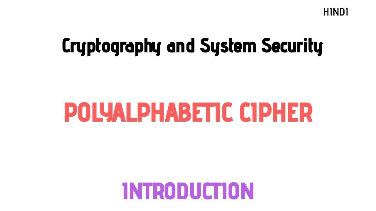 Polyalphabetic Cipher Explained | Substitution Techniques in Hindi 🔐