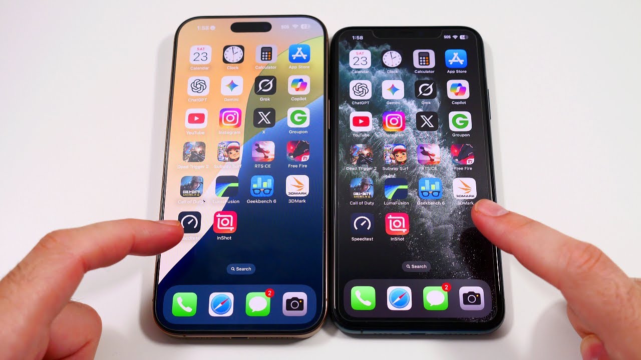 iPhone 16 Pro Max vs iPhone 11 Pro Max Speed Test on iOS 18.6.2