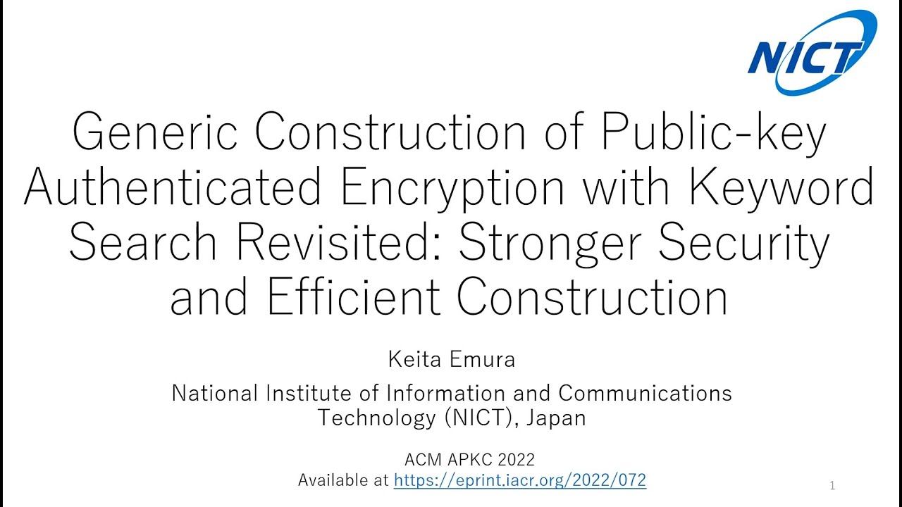 Enhanced Public-Key Authenticated Encryption with Keyword Search π
