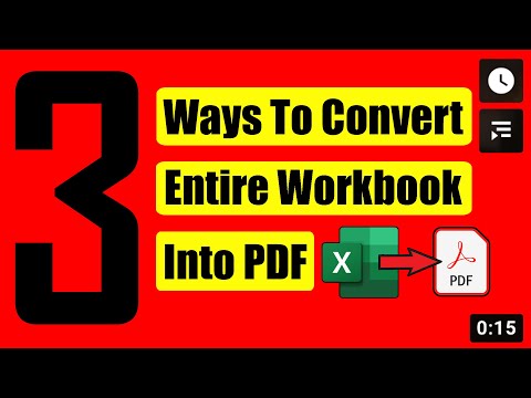 How to Save Entire Workbook As PDF From Excel
