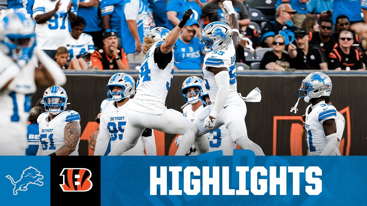 Lions Secure 4th Win in a Row, Beat Bengals 37-24 🦁