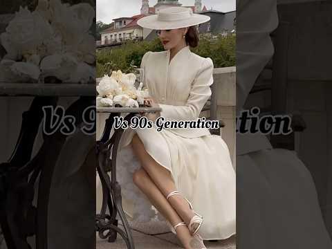 Gen Z vs 90s Fashion: #aesthetic #fashion #model#shorts#oldmoneyaesthetic