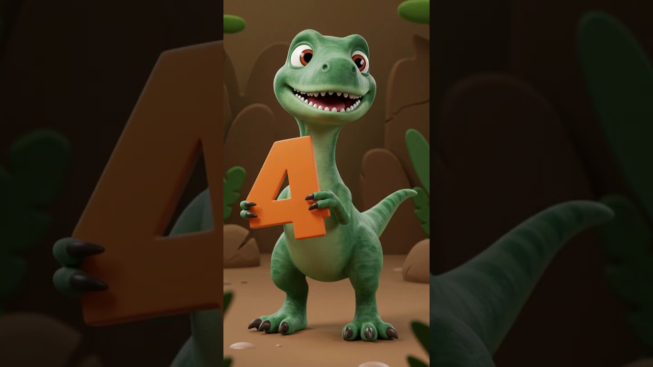 Numbers Song - Learn Counting 1 to 10 with Dinosaurs | Educational Back-to-School Song