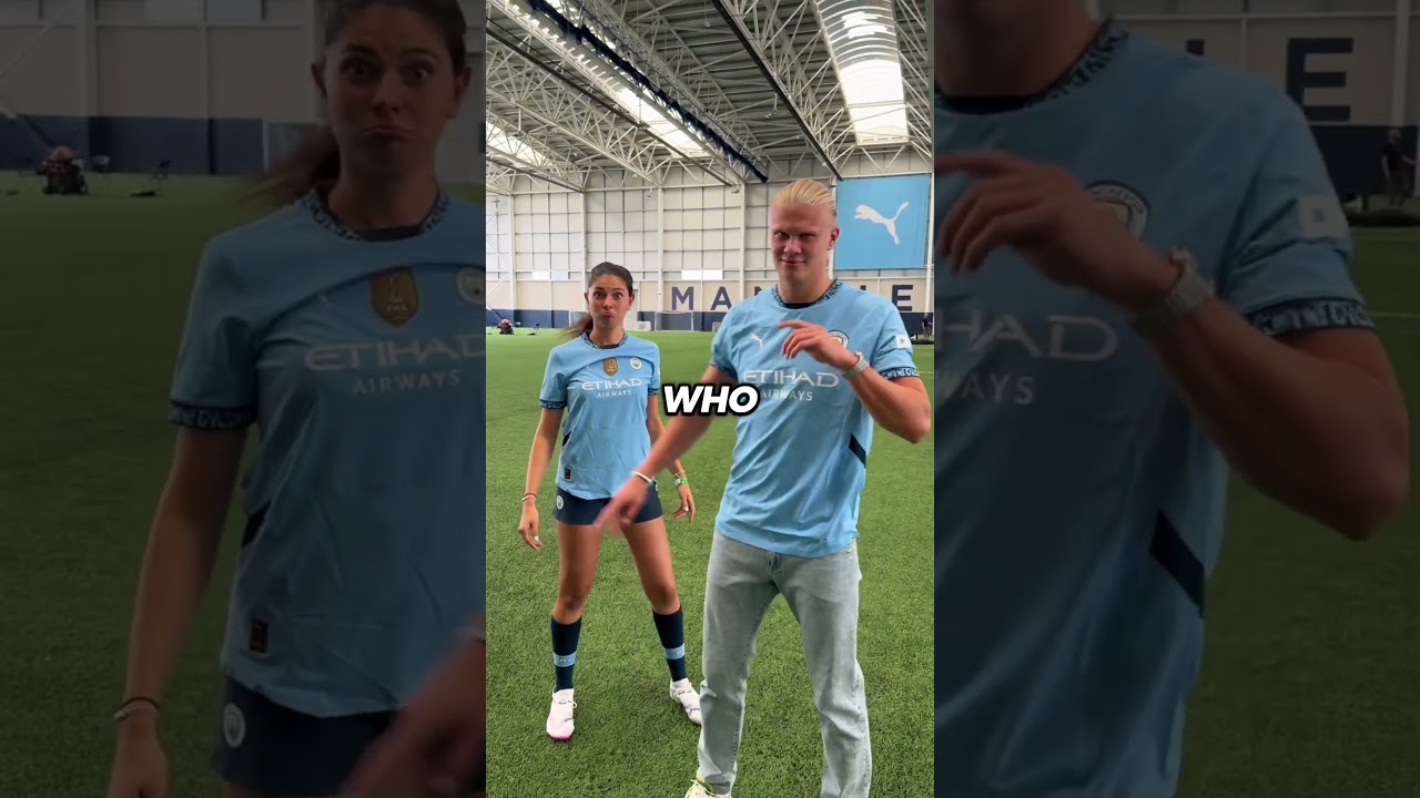 Erling Haaland's First Free Kick Attempt Nearly Ended in Disaster 😱