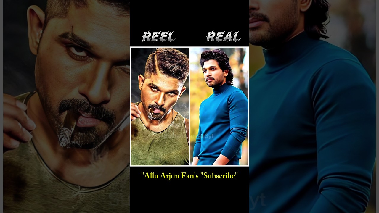 Naa Peru Surya: Reel or Real Look? 🖤