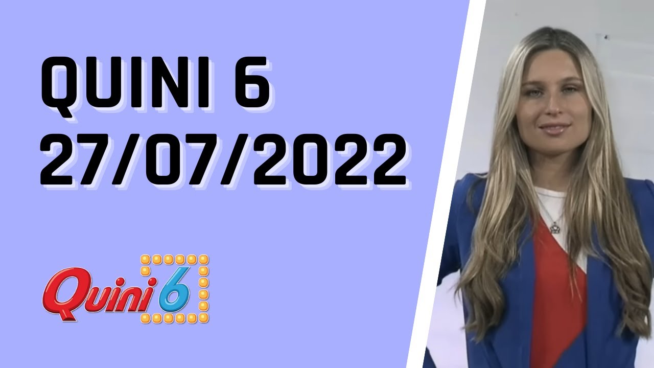 Quini 6 en vivo 27/07/2022 / Resultados del sorteo quini 6 del Miércoles 27 de julio del 2022