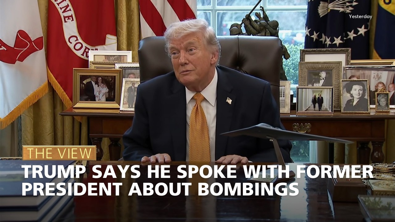 Trump Says He Spoke With Former President About Bombings | The View