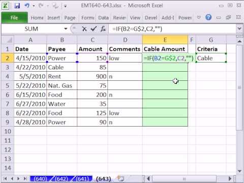 Excel Trick 643: Use IF to Pull Data from Another Column
