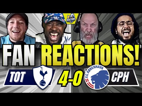 TOTTENHAM FANS REACTION TO TOTTENHAM 4-0 COPENHAGEN | UEFA CHAMPIONS LEAGUE FAN REACTIONS