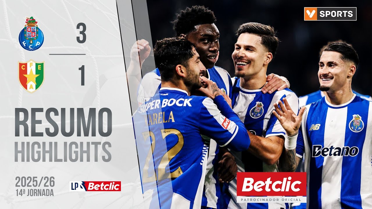 Resumo: FC Porto 3-1 Estrela Amadora (Liga 25/26 #14)