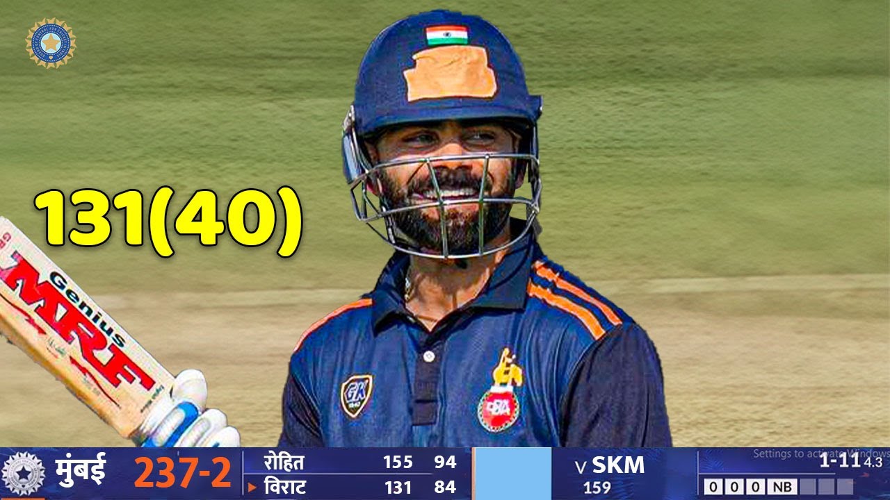 Virat Kohli Scores 131 in Vijay Hazare Trophy 2025-26 🏏