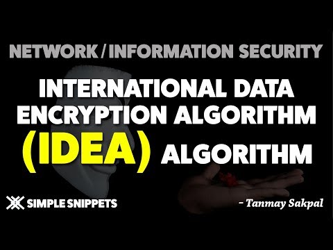 IDEA (International Data Encryption Algorithm) | Complete Encryption Process in Detail with Diagrams