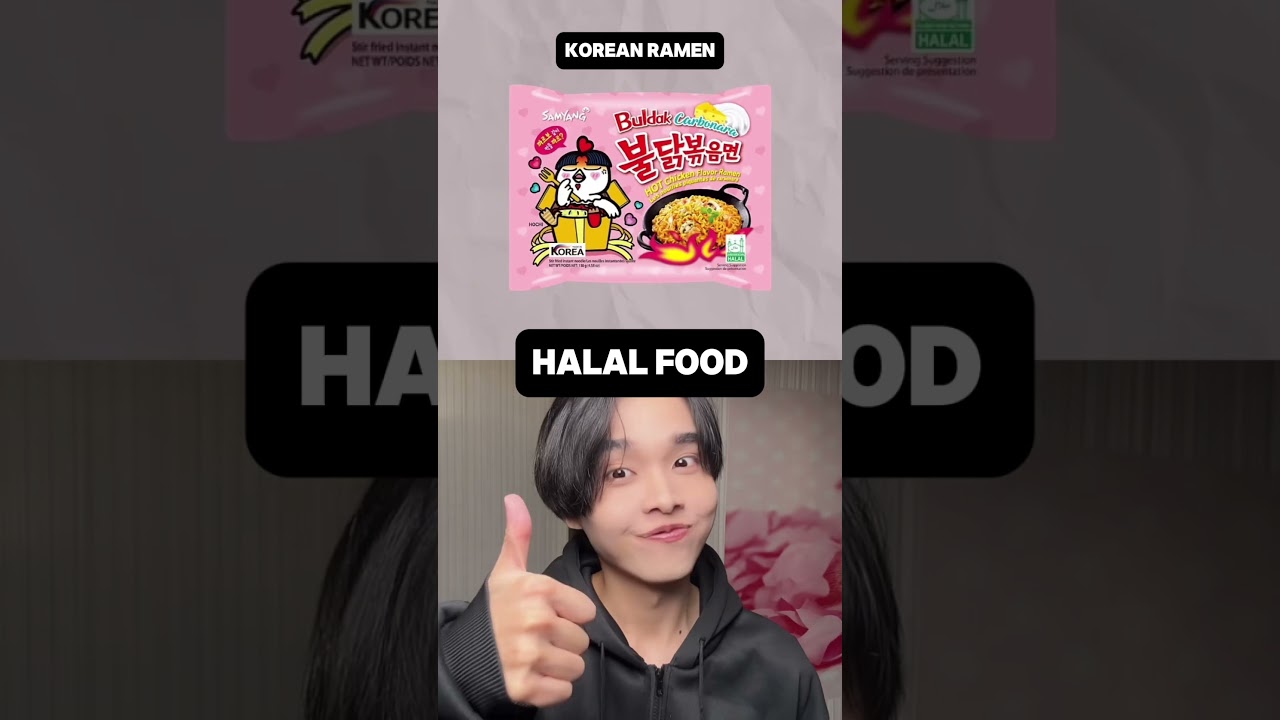 Halal & Haram Korean Ramen for Muslims 🍜