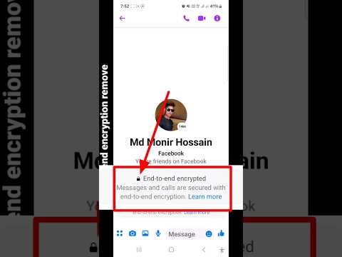 End to end encrypted in messenger #endtoendencrypted