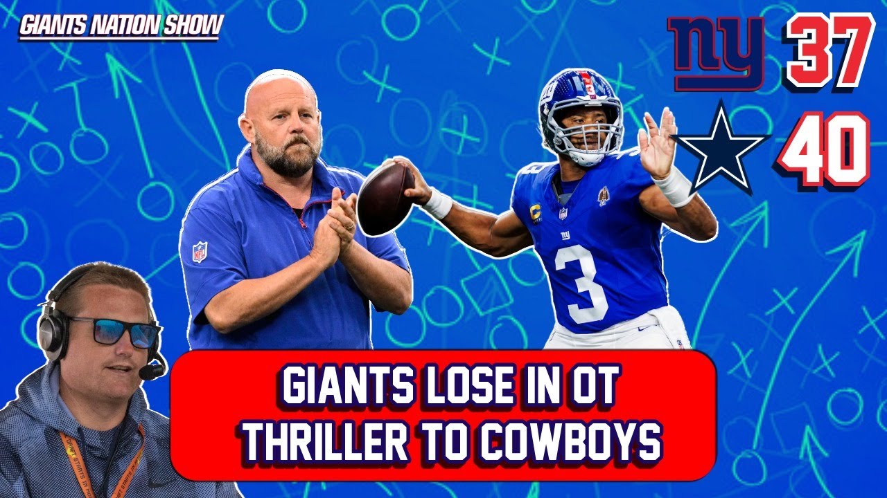 Giants Fall in OT 40-37 to Cowboys 🏈