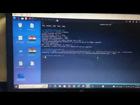 Steganography using Steghide tool