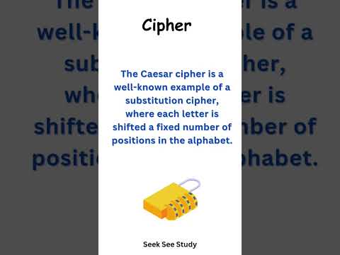 Cryptography - Cipher