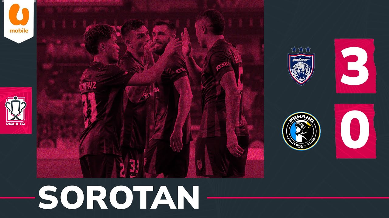 Johor Darul Ta'zim FC Dominates Penang FC 3-0 in FA Quarter-Finals ⚽