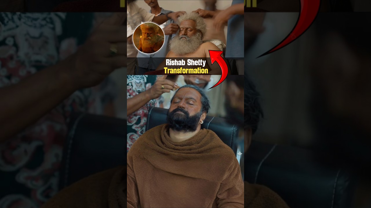 Rishab Shetty's Kantara Look Transformation 🎬