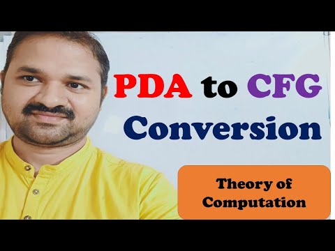 PDA to CFG Conversion || TOC || FLAT || Theory of Computation