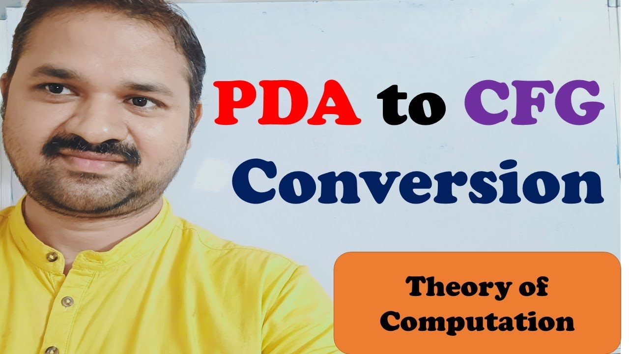 PDA to CFG Conversion | Theory of Computation | TOC Lecture Series