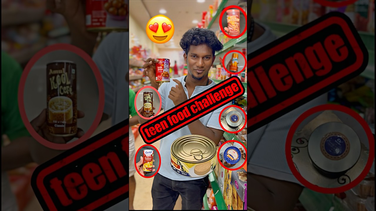 Tin Food Challenge 😍🛢️