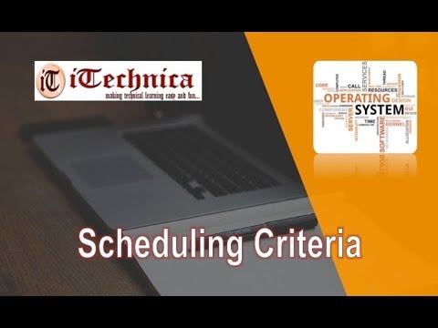 17. Scheduling Criteria for Selecting the Best Algorithm