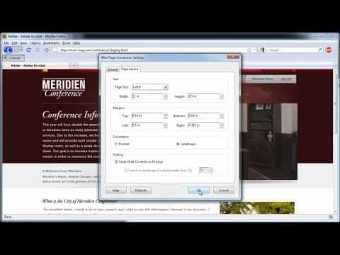 Creating PDF Files from a Web Browser | Acrobat X Tips & Tricks | Adobe Acrobat