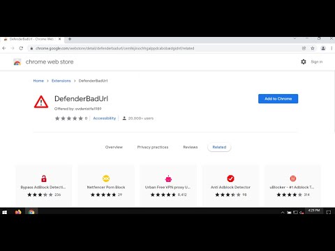 DefenderBadUrl adware removal instructions.